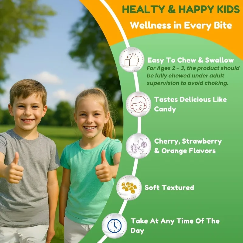 Children's Multivitamin Gummies As A Whole Health Supplement -60 Gummies