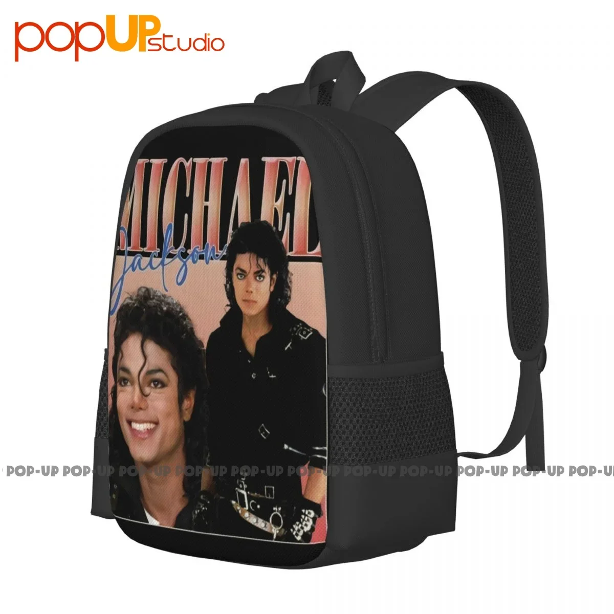 Michael Jackson Rap Tee Shirt Michael Jackson Backpack Large Capacity Cute Softback Storage Bag Outdoor Running