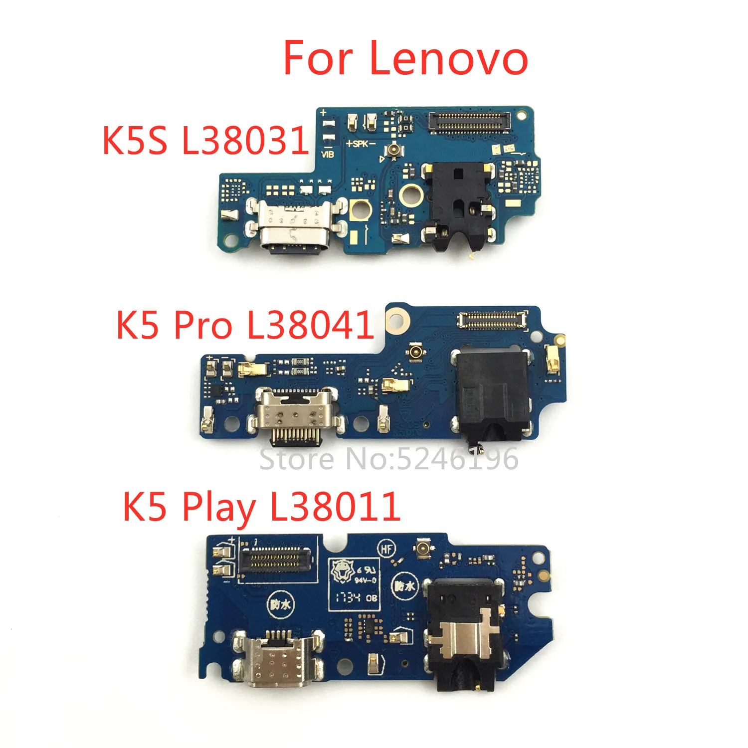 1pcs USB Charging Port Connector Flex Cable For Lenovo K5S L38031 For Lenovo K5 Pro L38041 Lenovo K5 Play L38011 Replace Part.