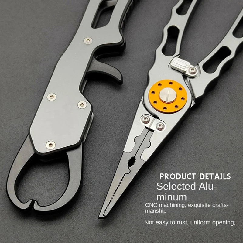 Lure Pliers And Fish Controllers Anti-Corrosion Aluminum Alloy Lure Pliers Multi-Function Tool Accessories