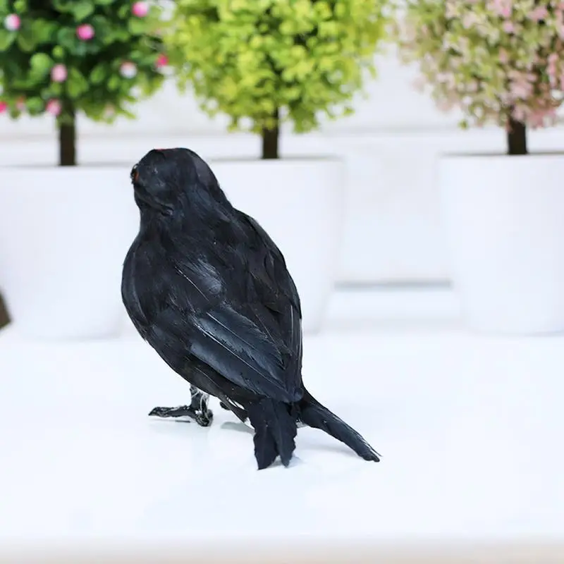 Swallow Bird Figurine Artificial Feather Toy Swallow Ornament Animal Collectible Figurines Realistic Aesthetic Room Decorations