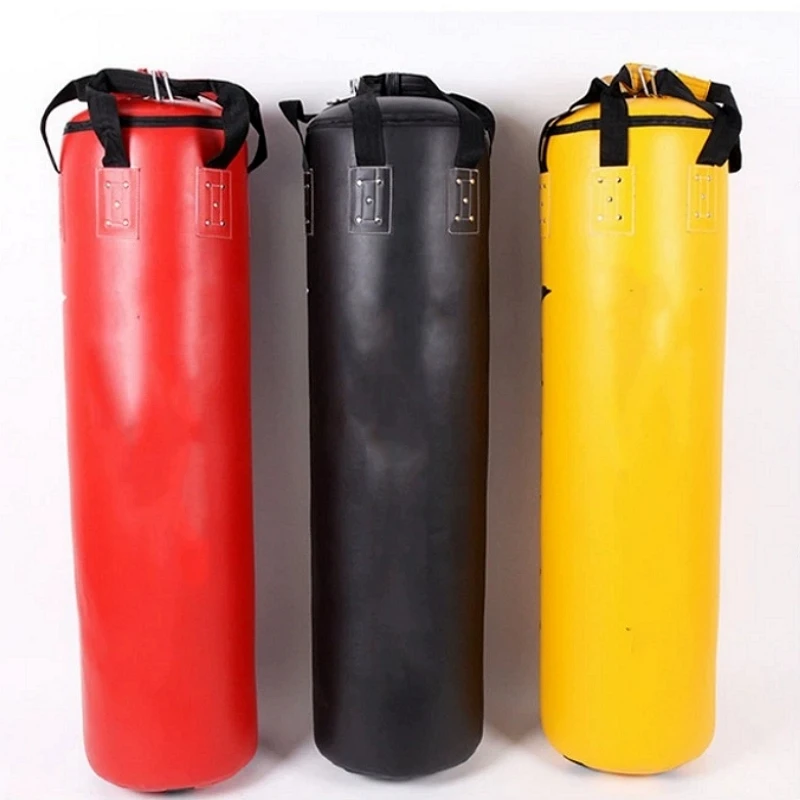 

Durable Leather Boxing Punching Bag for Men, Heavy KickBoxing Sandbag for GYM, MMA Thai,Taekwonda Training, Sanda Fitness,120cm