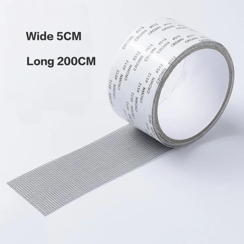 شريط شبكي قوي مقاوم للماء ذاتي اللصق لإصلاح شاشات النوافذ، تغطية الثقوب والتمزقات، مكافحة الحشرات، شبك البعوض، إصلاح الأبواب، رقعة متينة، سهل الاستخدام، جودة عالية، لاصق قوي، حماية فعالة، إصلاح سريع للنوافذ والأبواب.