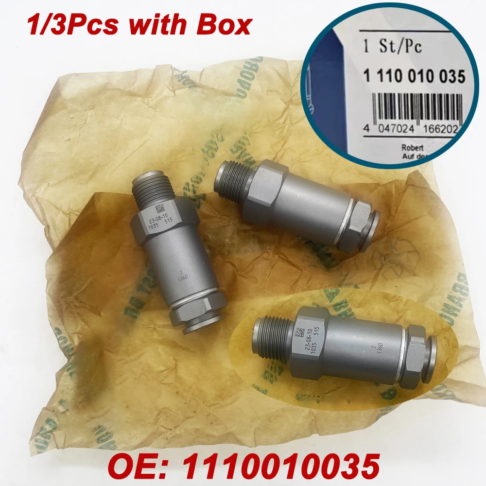 In Stock 1/3Pcs 1110010035 Common Rail Fuel Pressure Relief Valve Limiter Sensor For Ivecoo Cumminss 1 110 010 035