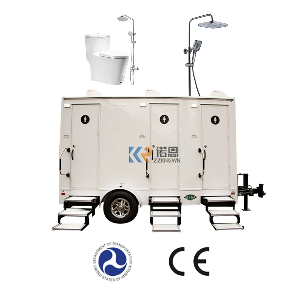 Portable Toilets Cabin Portable Toilets Mobile Plastic Outdoor Portable Toilet Trailer Restroom Trailer