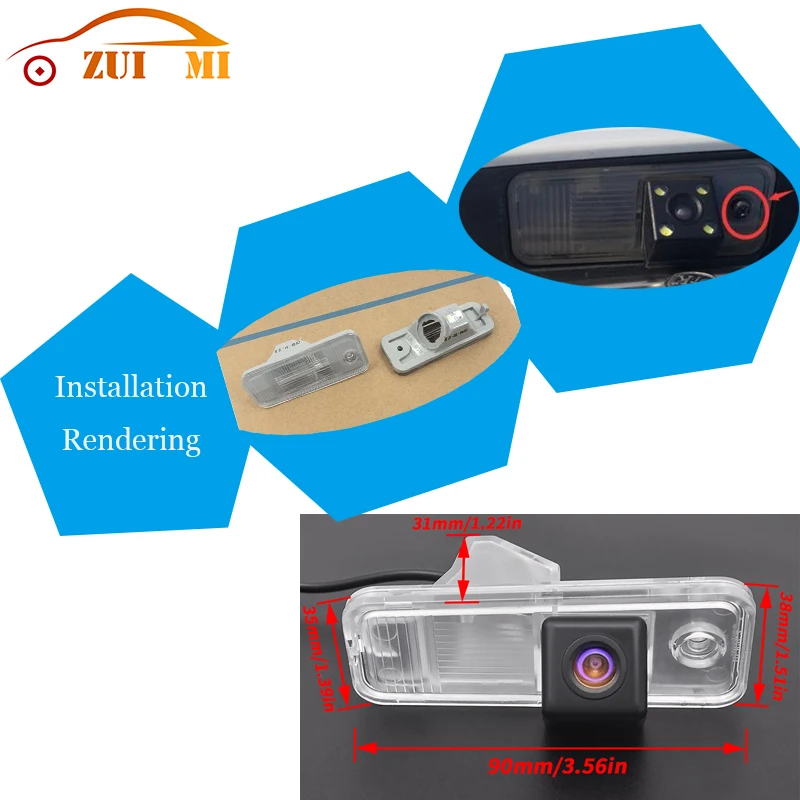 

Car Reverse Rear View Camera For Hyundai Grandeur 2011~2014 Waterproof CCD Full HD Night Vision Backup Parking Camera