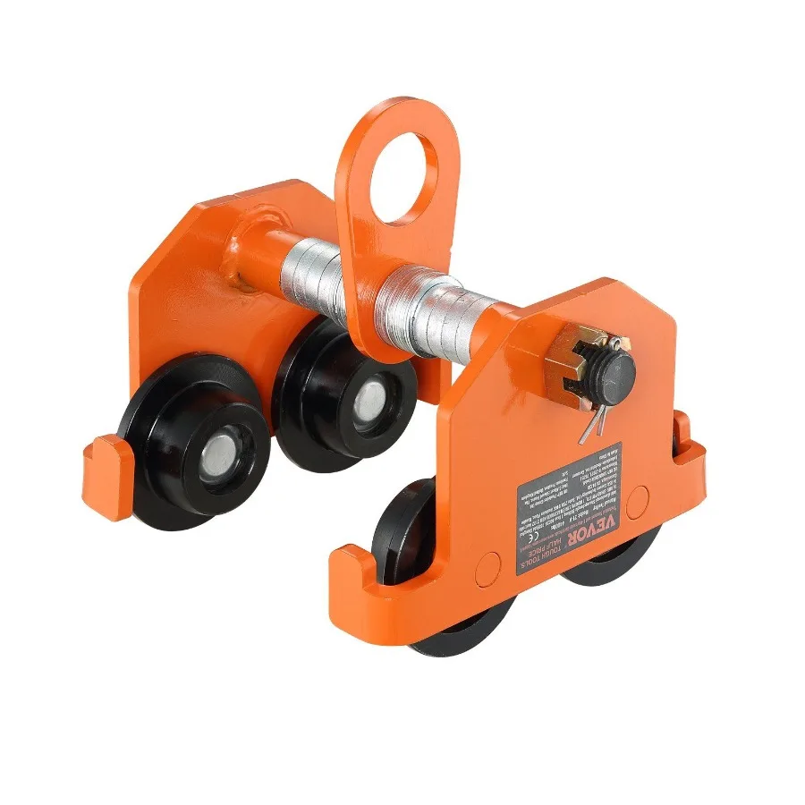 

Manual Trolley 2200 lbs 1 Ton Load Capacity Push Beam Trolley with Dual Wheels Adjustable for IBeam Flange Width 2.5 to 8 Heav