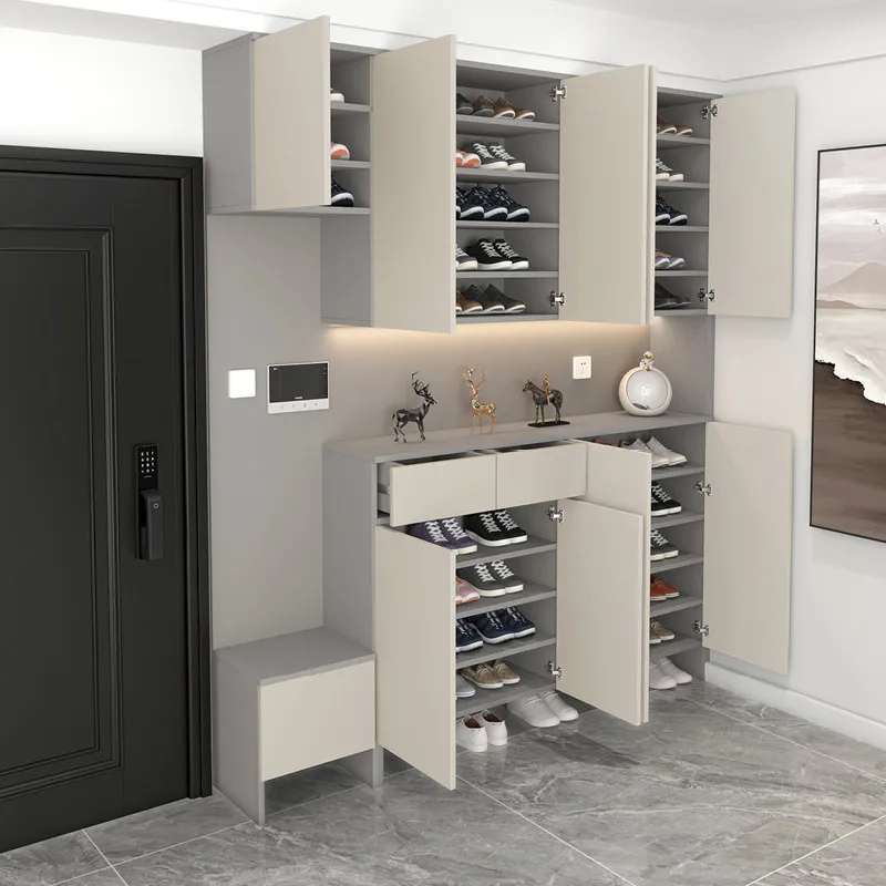 

Тумба для обуви в прихожую: индивидуальный дизайн, большая вместимость, встроенный шкаф для обуви, пристенный шкаф для хранения.