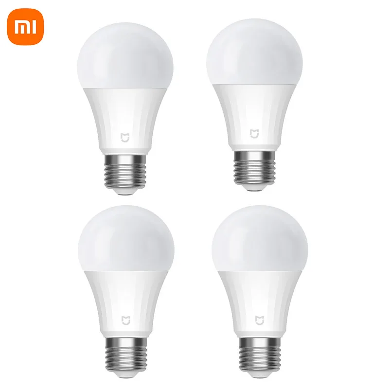 Китайская версия, оригинальная умная светодиодная лампа Xiaomi Mijia E27, 5 Вт, 2700-6500 К, двухцветная Bluetooth-сетка, версия, светлый белый, приложение Mihome
