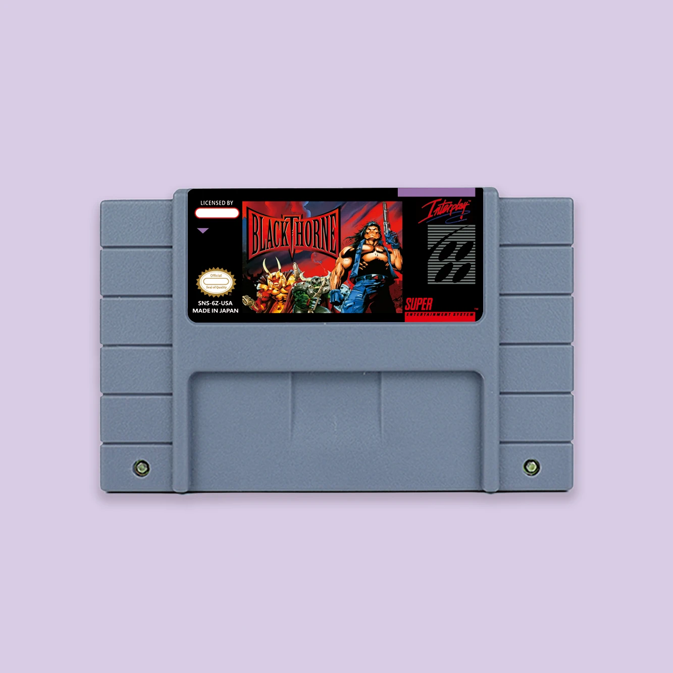 

Blackthorne Action games for SNES 16 bit USA NTSC or EUR PAL Video Game Consoles Cartridge