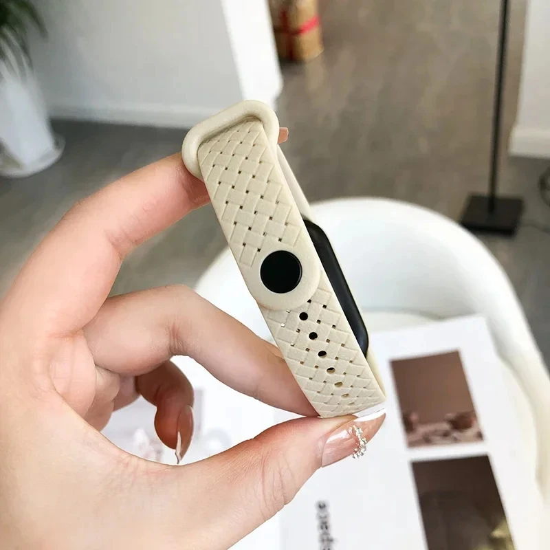 Xiaomi Mi Band 7 NFC対応 カーボンファイバーストラップ リストバンド スマートウォッチ MIband 5 シリコンブレスレット correa Mi Band 4 5 3 6 アクセサリー