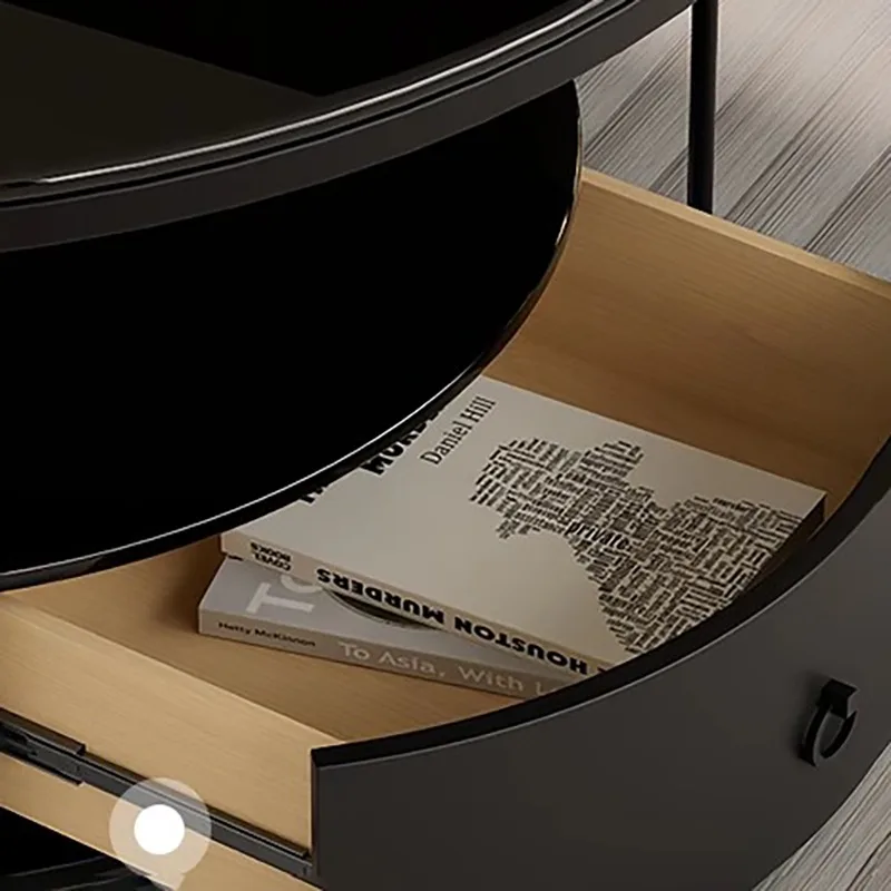 طاولة القهوة الحديثة الاسكندنافية قسط الجمالية تصميم أنيق طاولة جانبية بسيطة توفير المساحة طاولات الزاوية أثاث المنزل #3