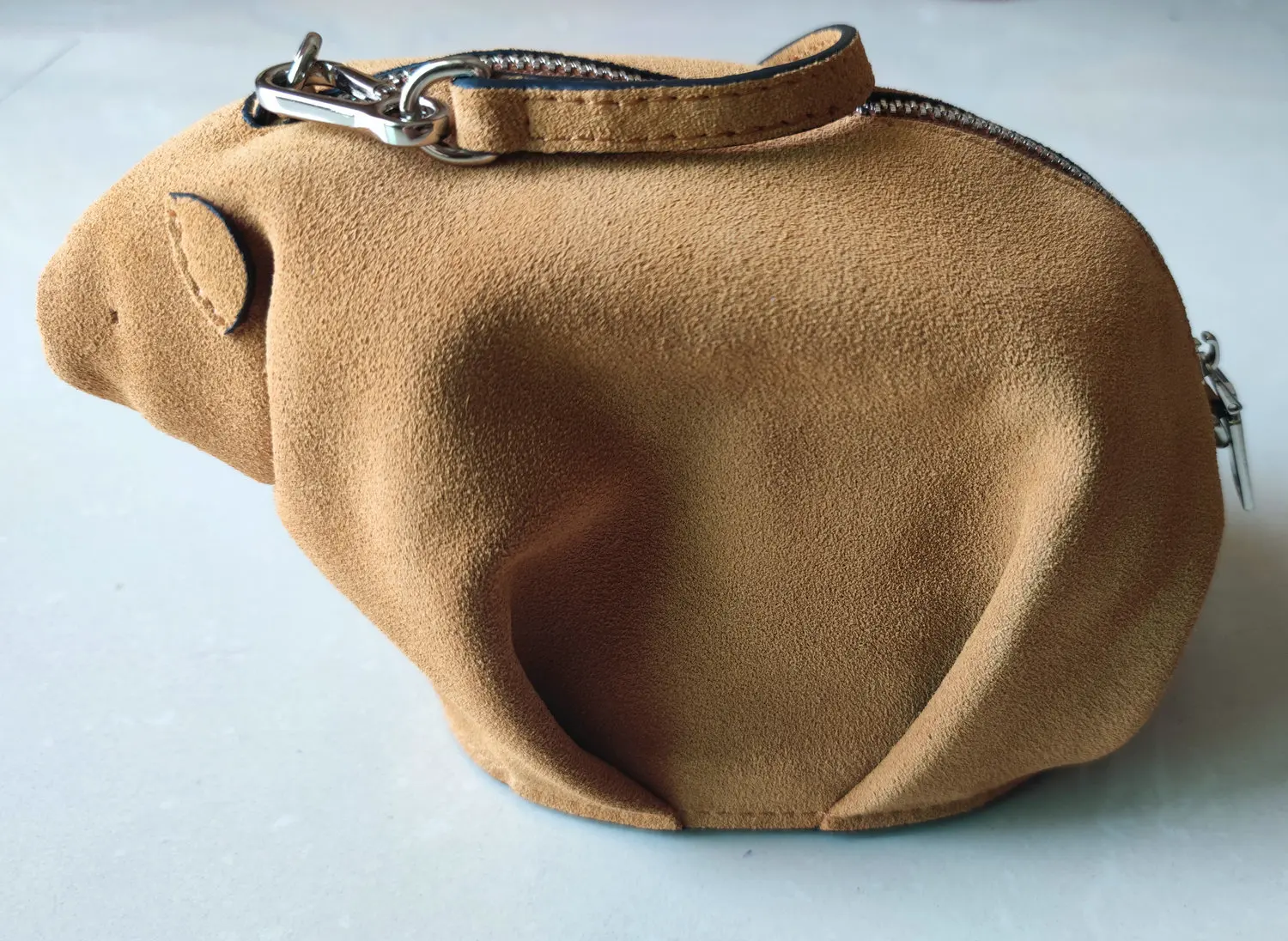

Suede Bear Bag Gnuine Leather Crossbody Bag Polar Bear Customized Cute Animal Shaped Coin Purse Women Cowhide Bags Women Luxury