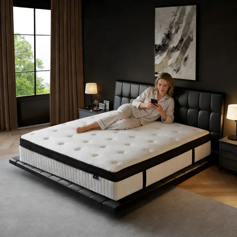 CAREBODY 10 Inch Full Size Multilayer Hybrid Mattresses in a Box | Medium Firm and Individual Pocket Springs