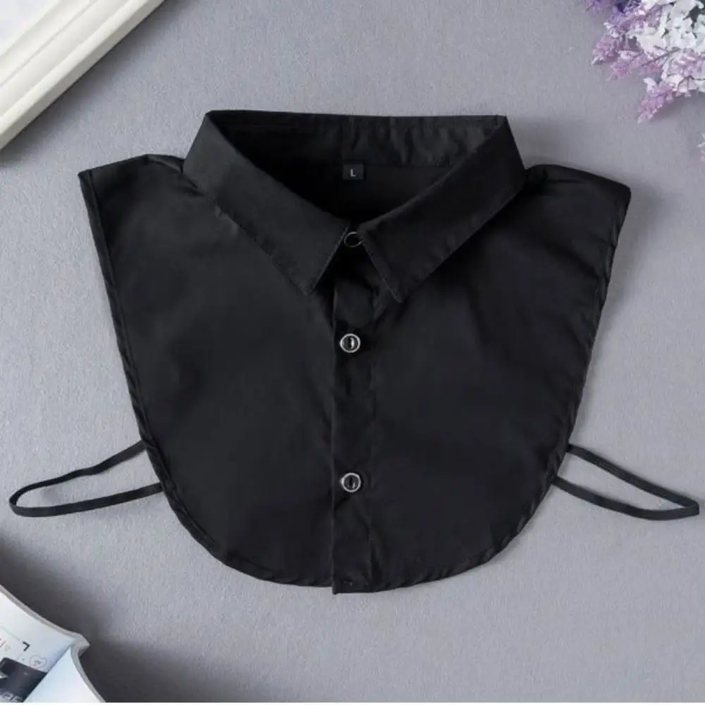Retro Detachable Fake Collar Black Sharp Collar Lapel Half Shirt Square Collar White Adjustable Neckline Clothes Decoration