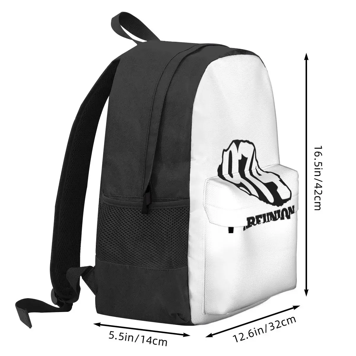 974 Reunion Island Flag Backpack Student BookBag Children School Bag Computer Shoulder Bags for Boys Girls