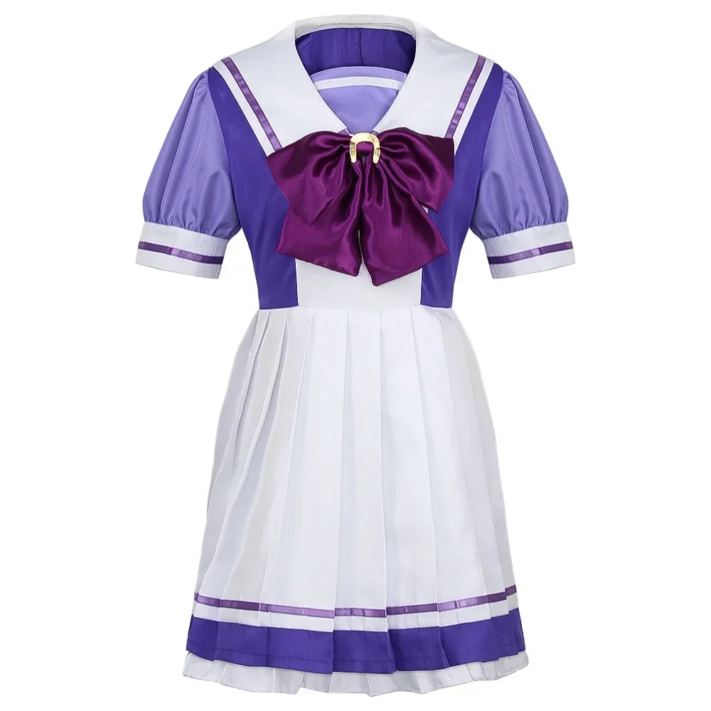 Anime Uma Musume Pretty Derby Cosplay Costume Halloween Toukai Teiou Lolita Dress Sets Women Girls JK School Uniform