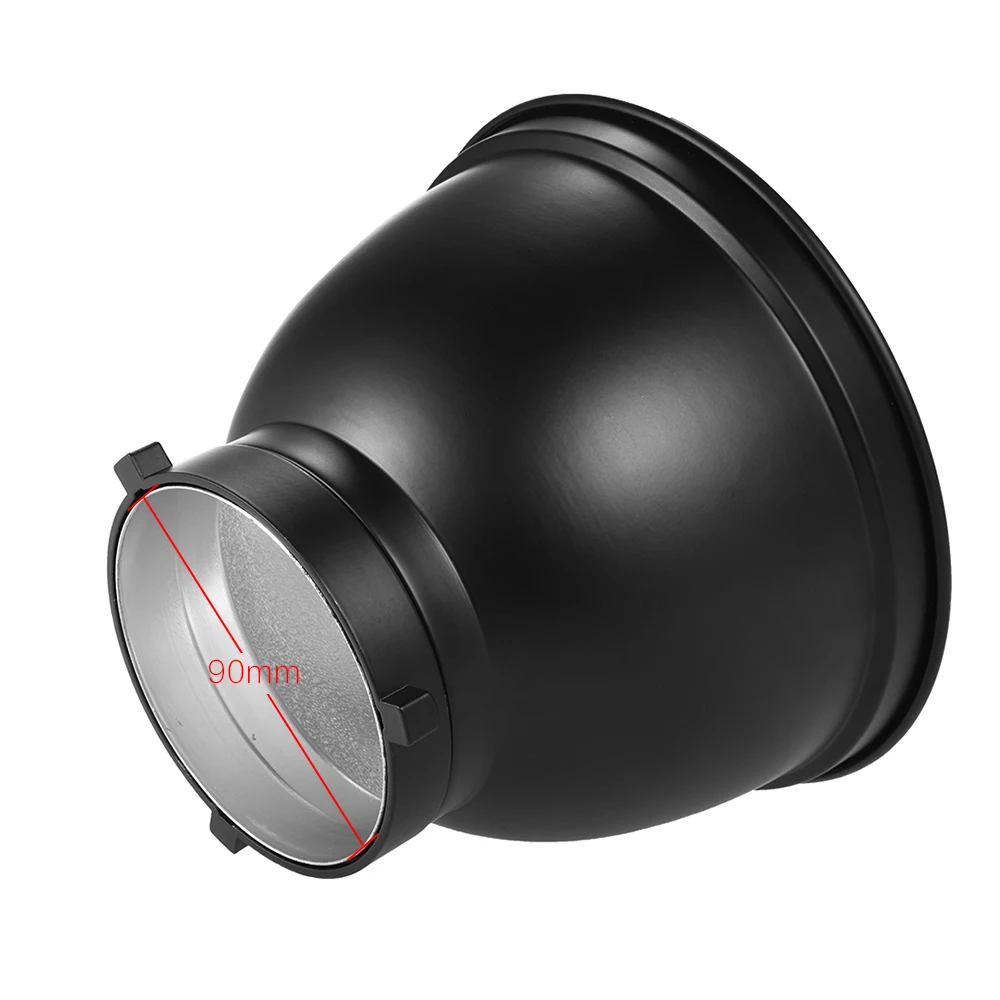 7 Inch Standard Reflector Diffuser Lamp Shade Dish with for Bowens Mount Studio Strobe Flash Light Speedlite with 20°/ 40°/ 60°