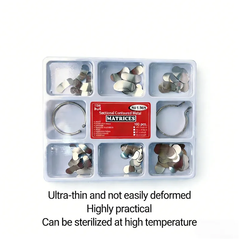 

36pcs Sectional Matrix Kit V3 Contoured Bands with Separating Rings for Molar Restoration Gap-Tight Results in Dental Tools