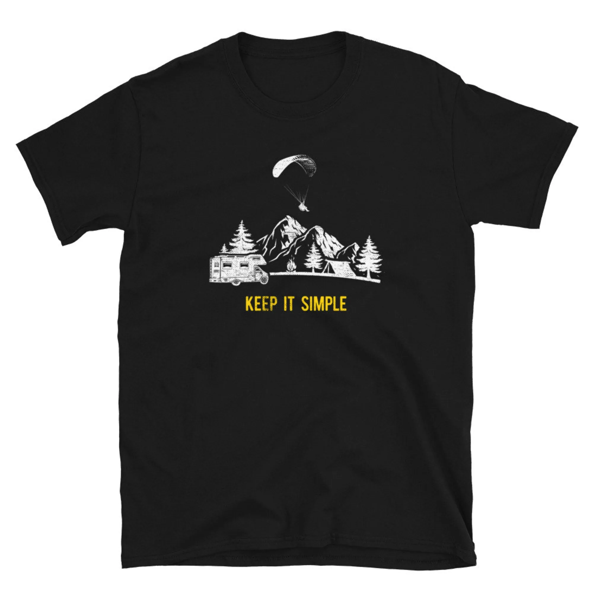 Travel Vanlife Paragliding Paraglider Pilot T Shirt