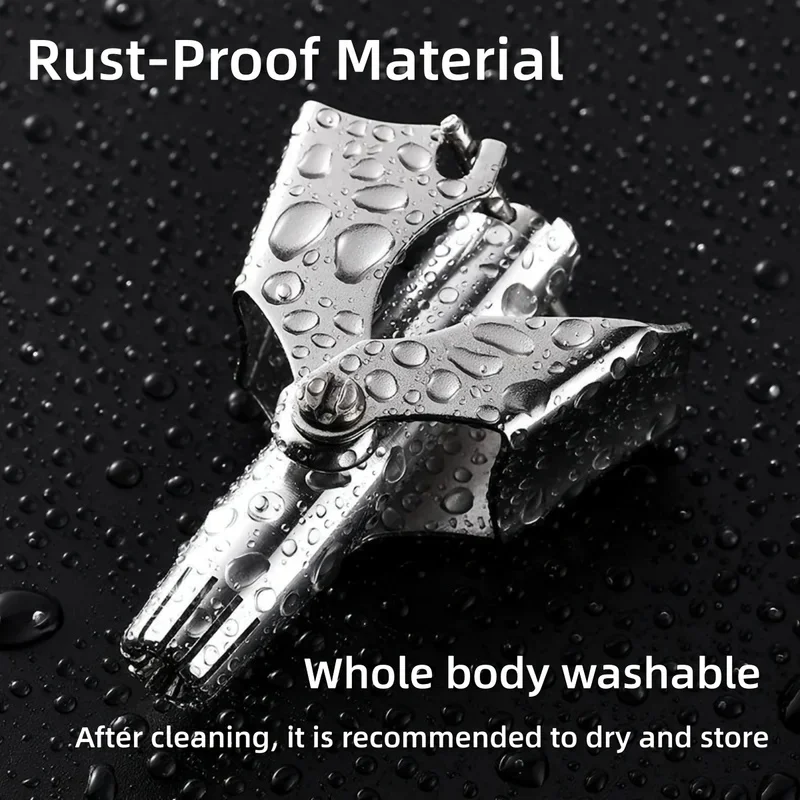 Nose Hair Trimmer for Men Stainless Steel Manual Shaver Suitable for Nose Hair Razor Washable Portable Ear Hair Trimmer - view 5