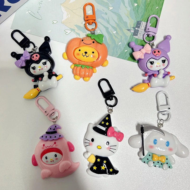 Sanrio Cartoon Pendant Keychain, Hangings Halloween, Decoração Presente, Mochila, 1Pc