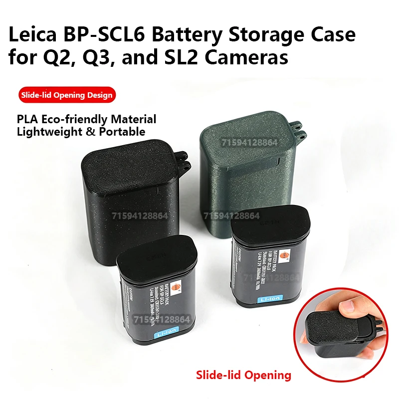 Leica BP-SCL6 Einzel-Akkufach, Stoßfestes Kamera-Akku-Aufbewahrungsfach