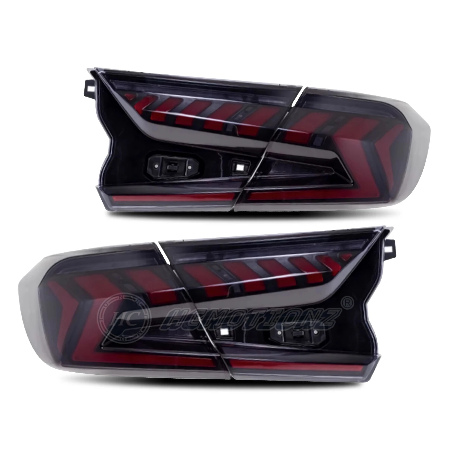 HCMOTIONZ โรงงานเริ่มต้น Animation ด้านหลังโคมไฟประกอบอุปกรณ์เสริมรถยนต์ 2018-2022 ไฟท้ายสําหรับ Honda Accord
