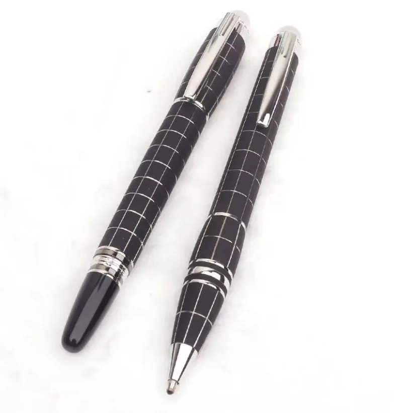 Bolígrafo elegante Star MB, bolígrafo Rollerball para escribir, plumas estilográficas de goma negra de Metal con diamante, suministros de oficina, papelería