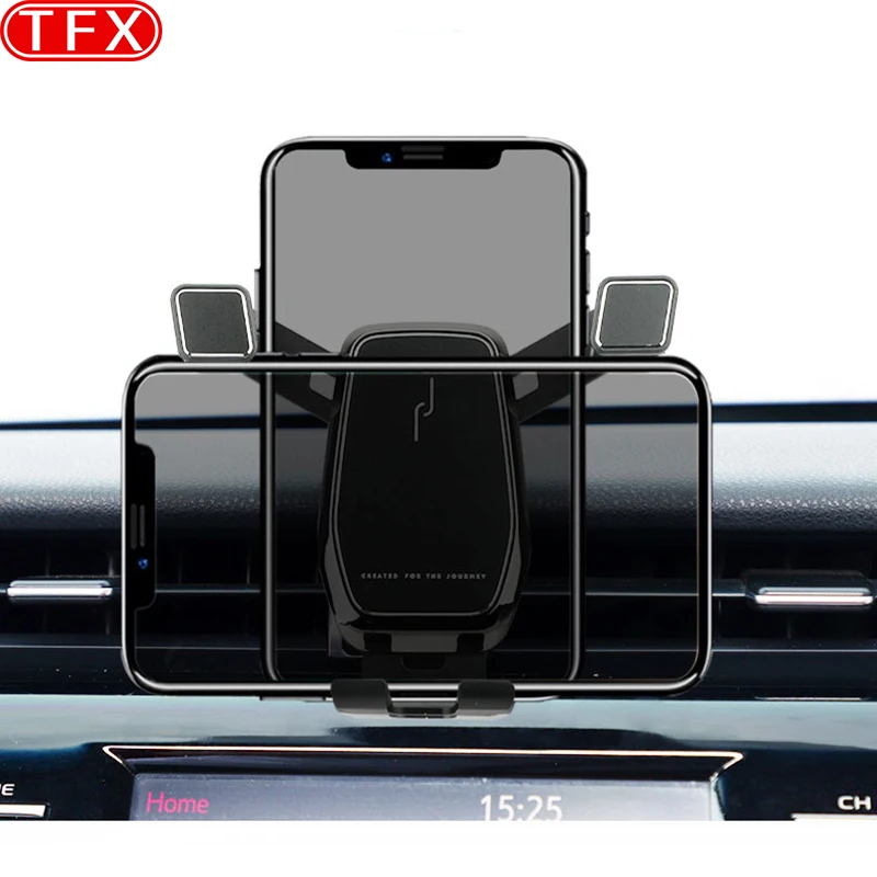 For Toyota Camry 7th 2018-2020 Car Styling Mobile Phone Holder Air Vent Mount Gravity Bracket Stand Auto Modified Accessories