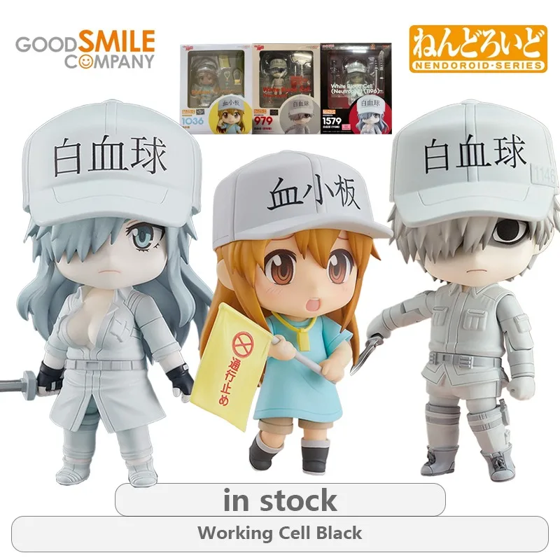 

GSC Original NENDOROID Working Cell Black Series 979 White Blood Cells\ Platelets Anime Action Figure Model Toys Gifts Fo Boys