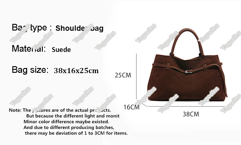 2024 Herbst/Winter Neue Damenhandtasche Modischer Stil Wildleder-Handtasche Vielseitige Hochwertige Umhängetasche für Pendlerinnen – Detail 2