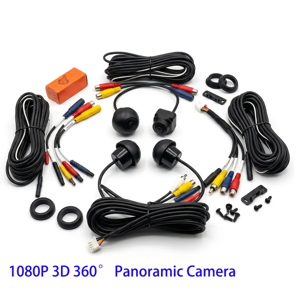 

360 degree panoramic night vision camera AHD1080P/720P compatible with android car stereo driving parking Reverse Back Camera