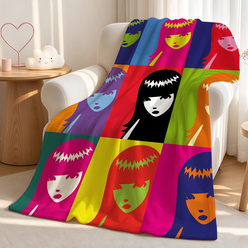Book E-Emily the S-Strange-S Cool Blanket Warm Fuzzy Plush Throw Comfortable Skin Friendly Soft Sofa Living Room Bed Bedspread