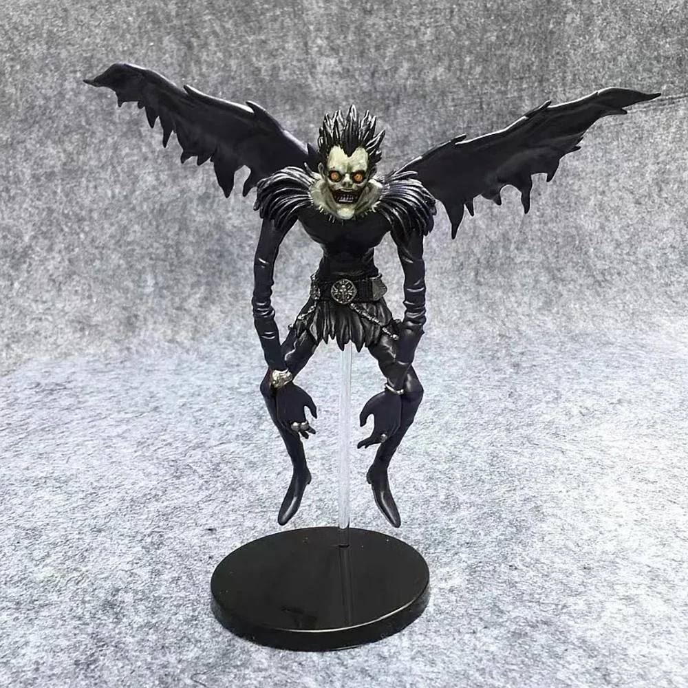 Boa nota de morte anime figuras estátua ryuk rem 23cm pvc ação figureine filme coleção modelo brinquedos para meninos presente 2025 quente novo