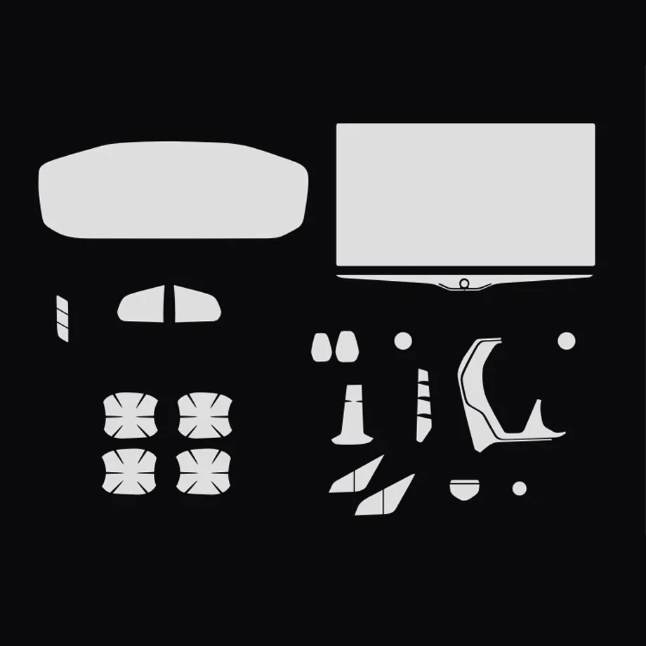 

Tpu Transparent Film for LYNK&CO 05 2021 Car Interior Protector Film Sticker Center Control Navigator Door Car Accessories