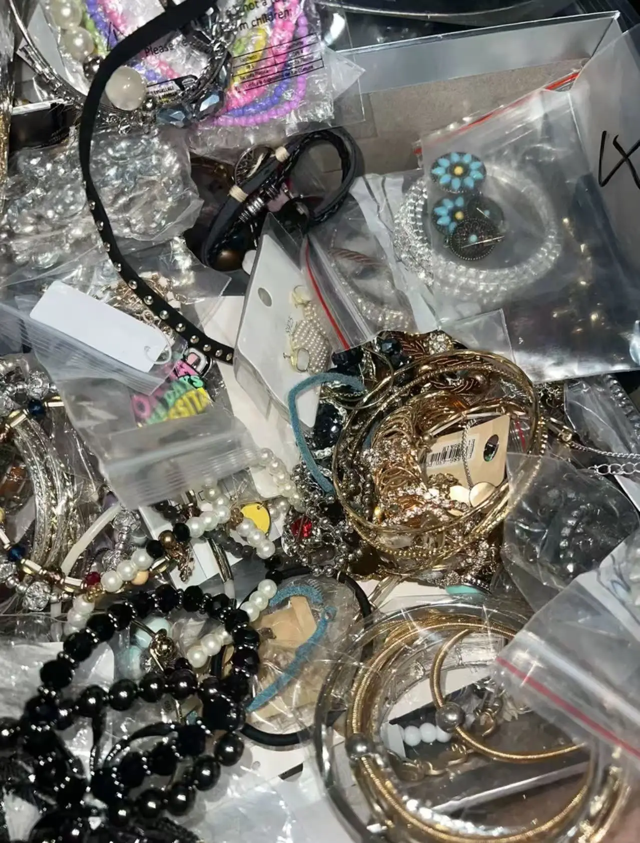 Супер популярная новая ювелирная слепая коробка, банка, смешанная глухая коробка, сумка для удачи, разные ожерелья, серьги, браслет, случайный