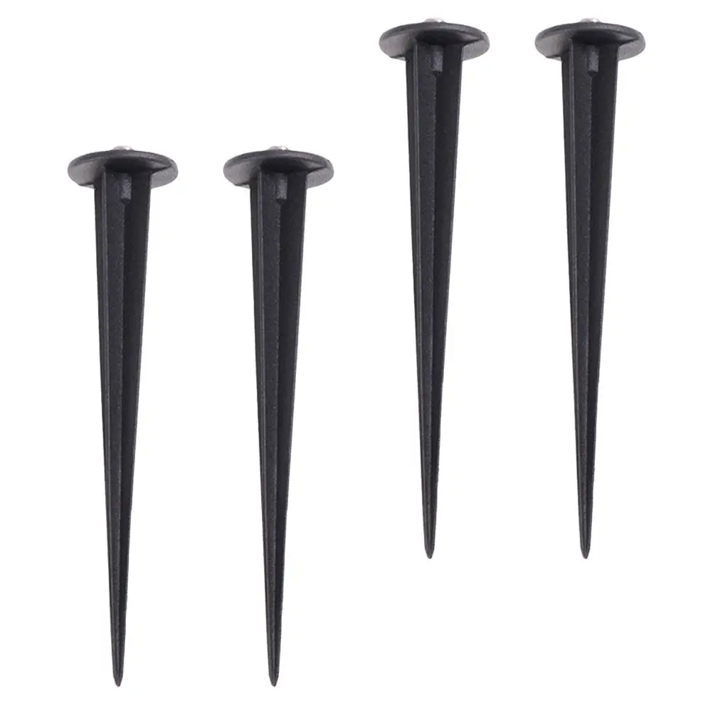 

4 шт. алюминиевых колышков для уличных светодиодных солнечных светильников, сверхпрочные, для газонных ламп, простая сборка, для украшения сада и ландшафта