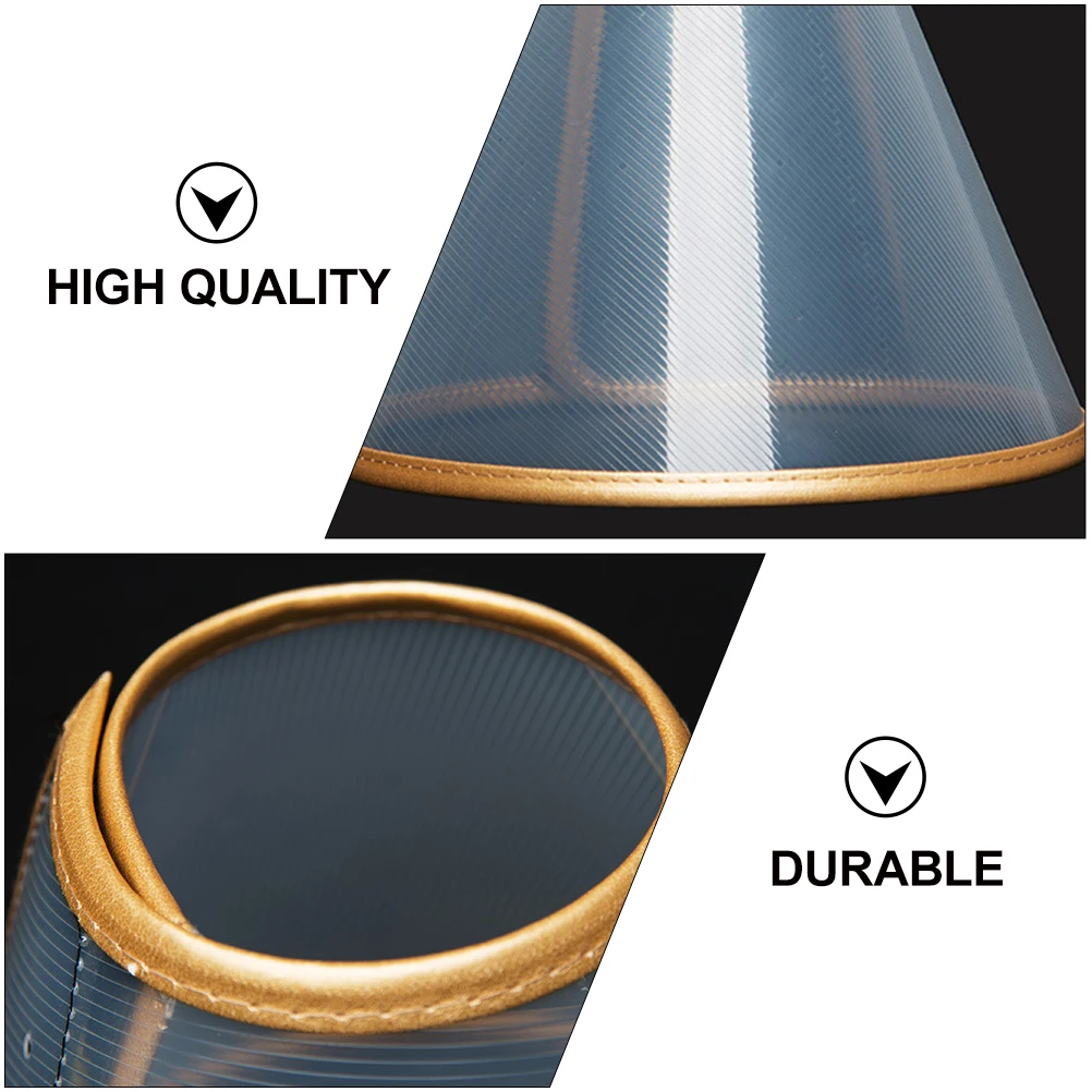 

Pet Recovery Collar PVC PU Adjustable Anti-bite Circle Neck Cone for Cats Dogs Breathable Durable Post Surgery Protection