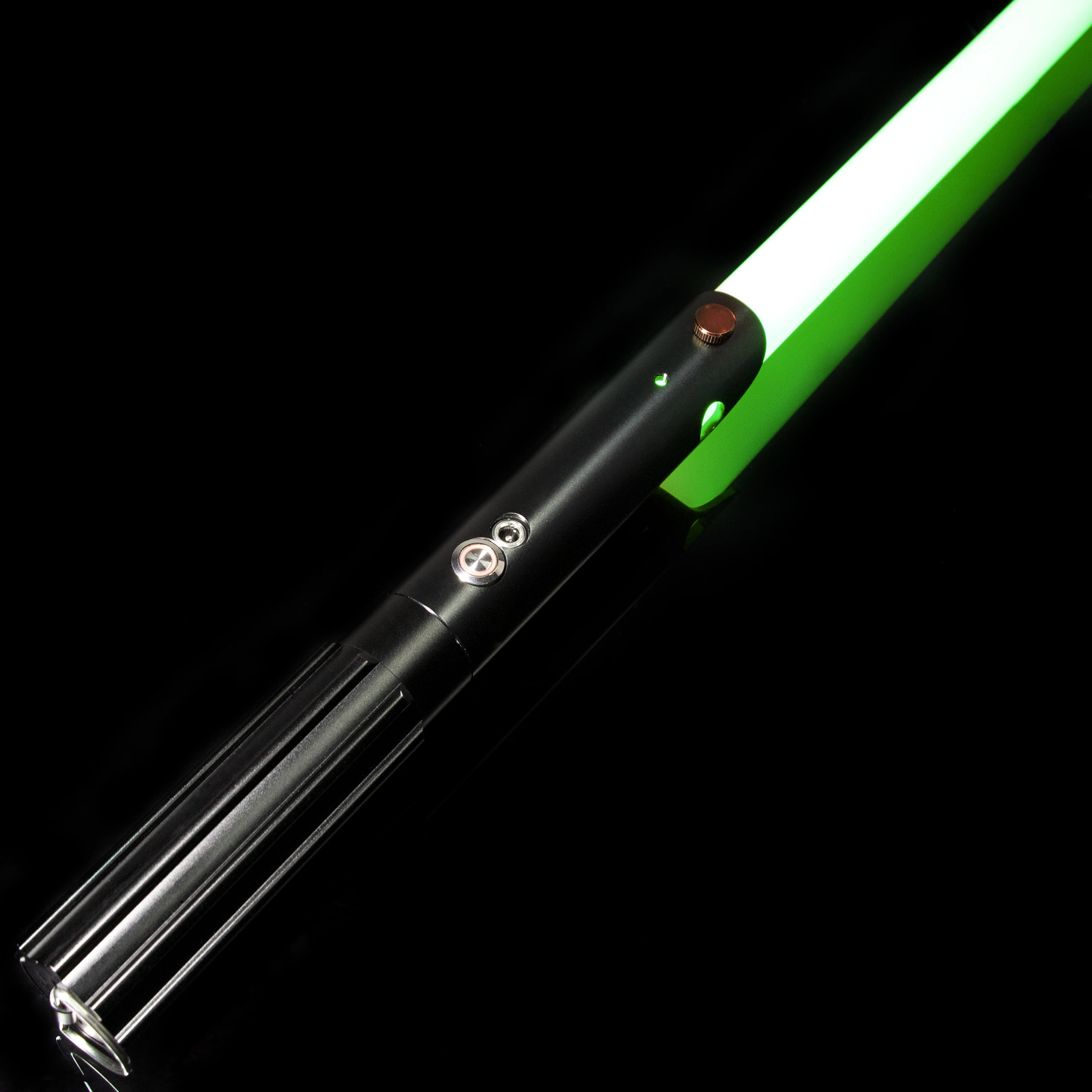 

LGT Saberstudio Metal Hilt Force Heavy Dueling Lightsaber Infinite Color Changing with 16 Sound Fonts Flash on Clash Bluetooth