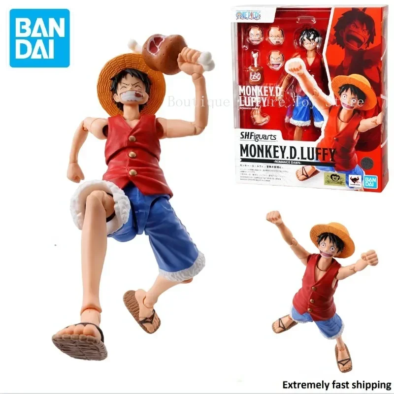 In Stock Original Bandai S.H.Figuarts Shf ONE PIECE ลิง D.Luffy โรแมนติก DAWN Action รูปอะนิเมะรุ่นของเล่นของขวัญ