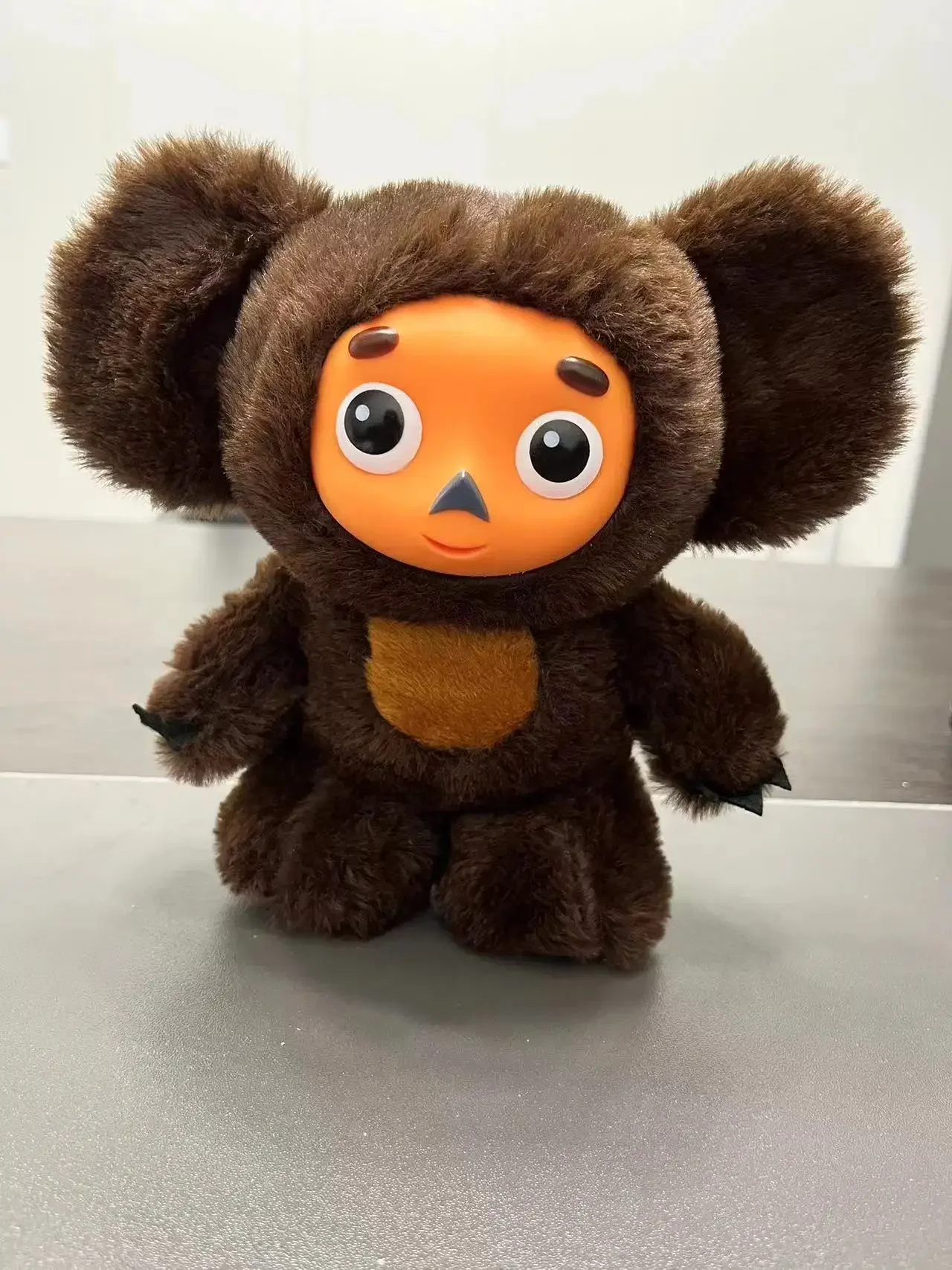 Cheburashka 20CM może zaśpiewać pluszową zabawkę duże uszy zabawkowa małpka rosji Anime dziecko dziecko śpi uspokaja lalki dzieci prezent dla dzieci