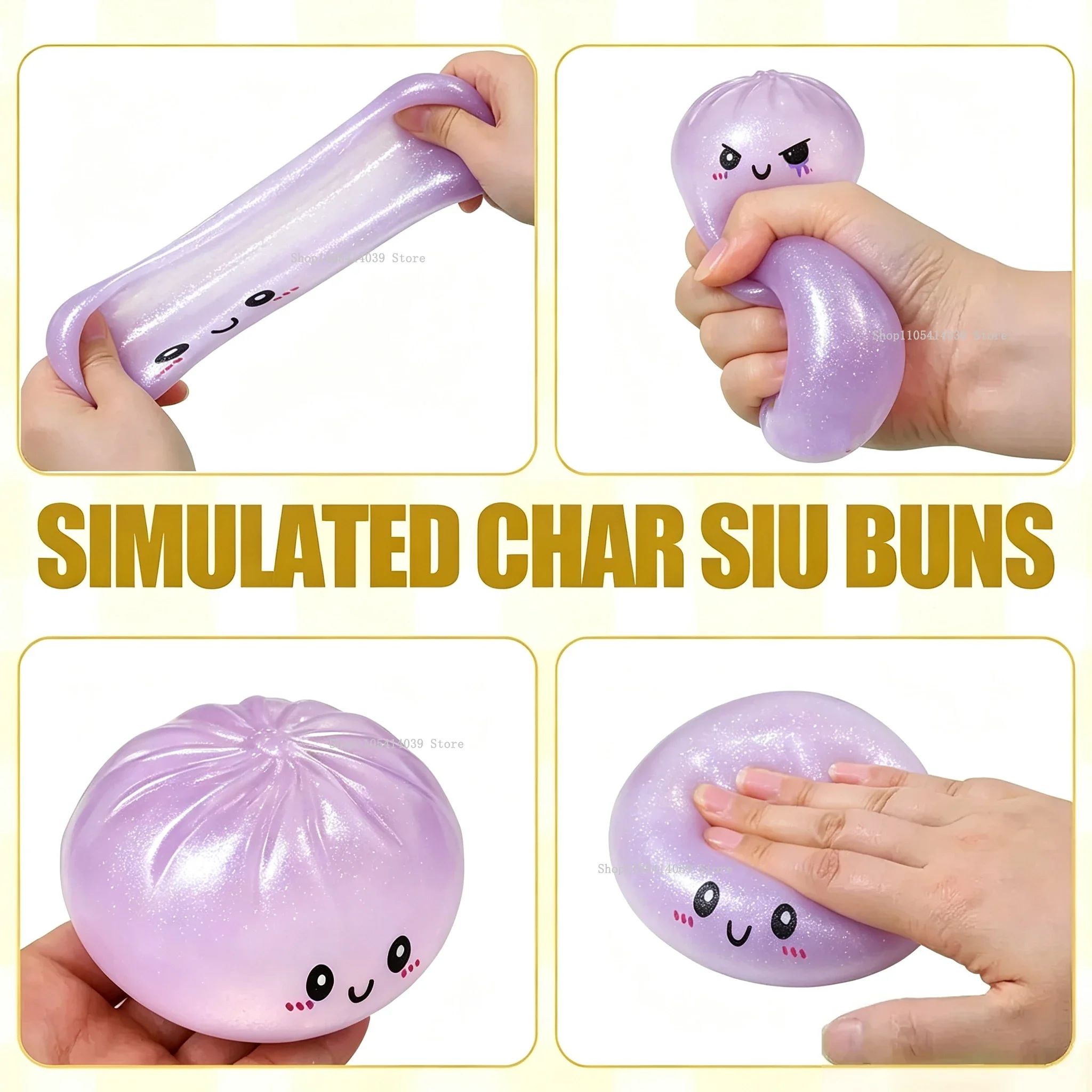 2026 Halloween Ghost Dumpling 5.5-8.5CM Soft Sticky Slow Rebound Fidget Toy Anxiety Relief Mystery Blind Box Collectible Gift
