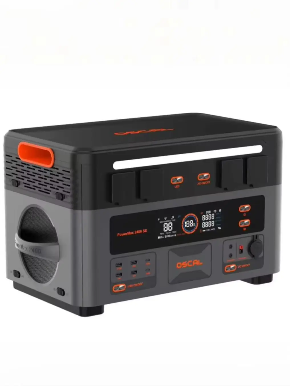 PowerMax 2400SE Tragbare Powerstation 2016Wh 2400W Outdoor-Generator 3500+ Zyklen LiFePO4