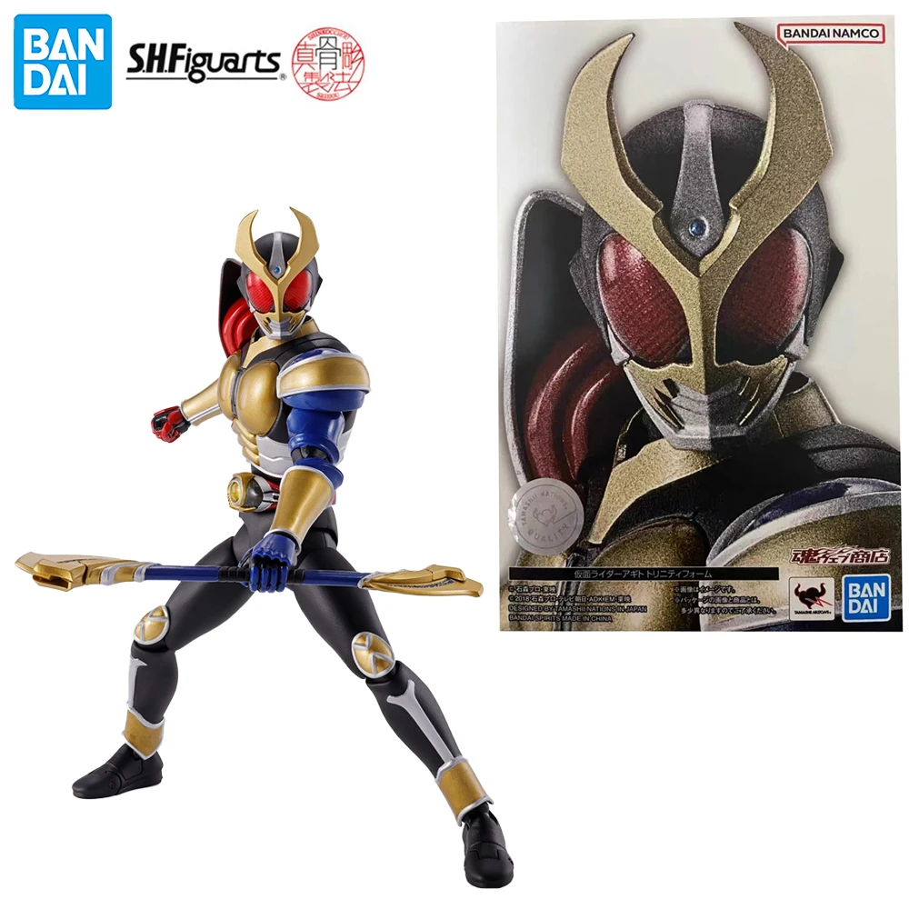 In Stock Bandai S.H.Figuarts Shinkocchou Seihou Kamen Rider Agito (Trinity Form) 145 mm Action Figure Collectible Model Toys