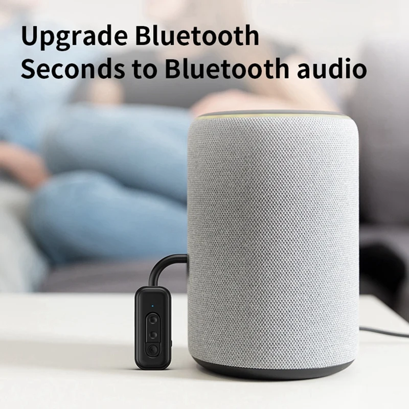 Bluetooth 5.3 receptor de áudio transmissor aux adaptador de música estéreo sem fio tf cartão player handsfree para carro tv pc