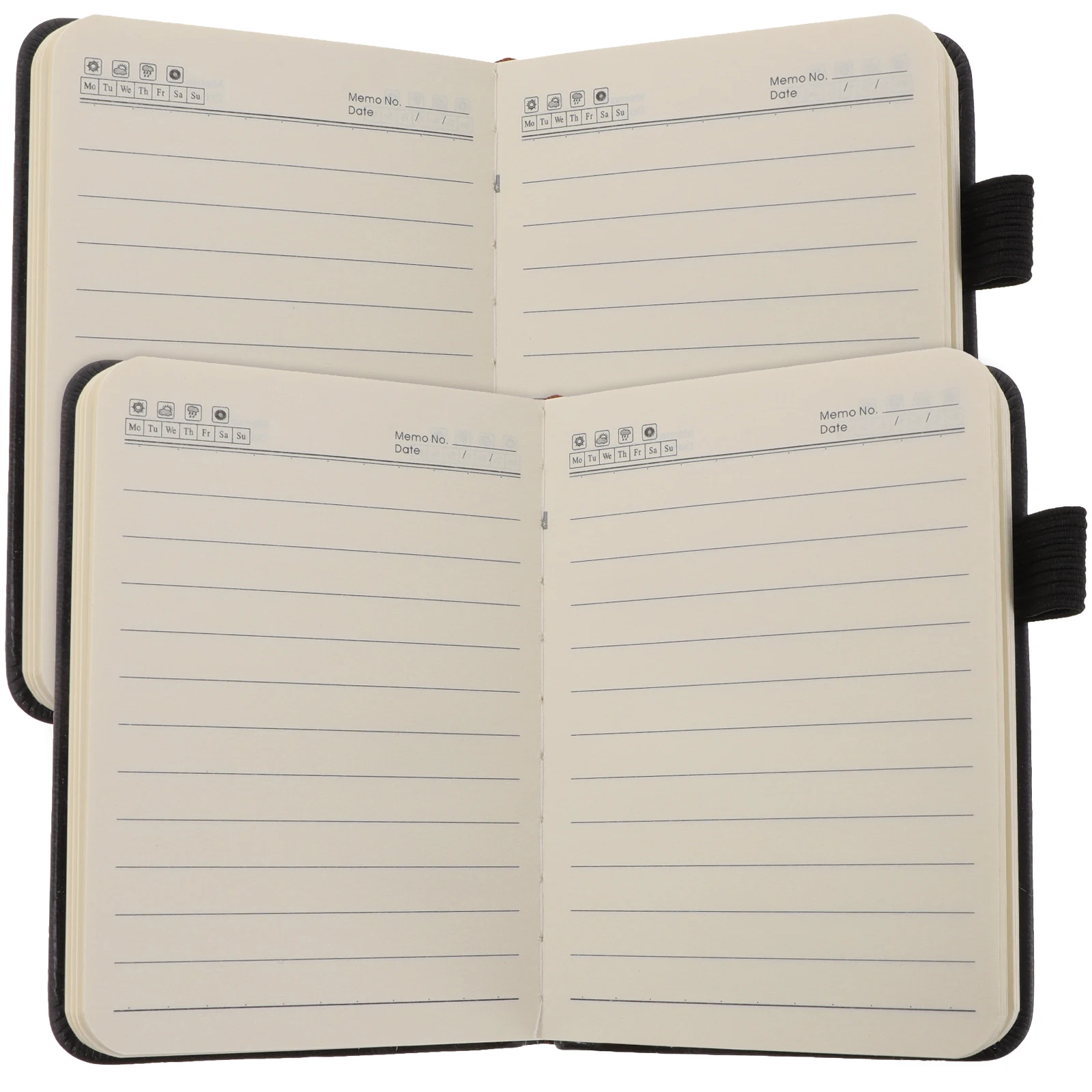 

2Pcs Mini Notebook Small Notepad Pocket Size Journal Travelers Portable Notebooks Diary Memo Pad Compact Writing Book