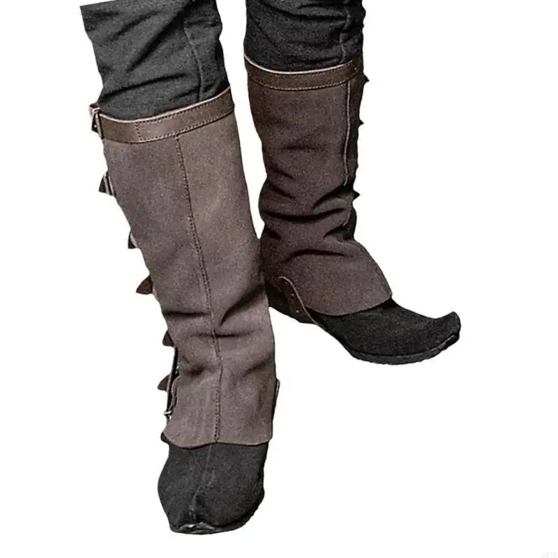 2025 neue mittelalterliche Stiefelüberzüge Gamaschen Krieger Ritter Cosplay Kostümzubehör