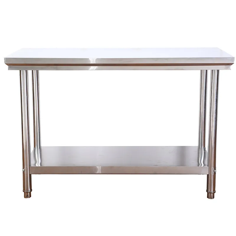 

Workbench Disassembly And Assembly Double-layer Stainless Steel Hotel Kitchen Console Work Table Loading Table Packaging Counter