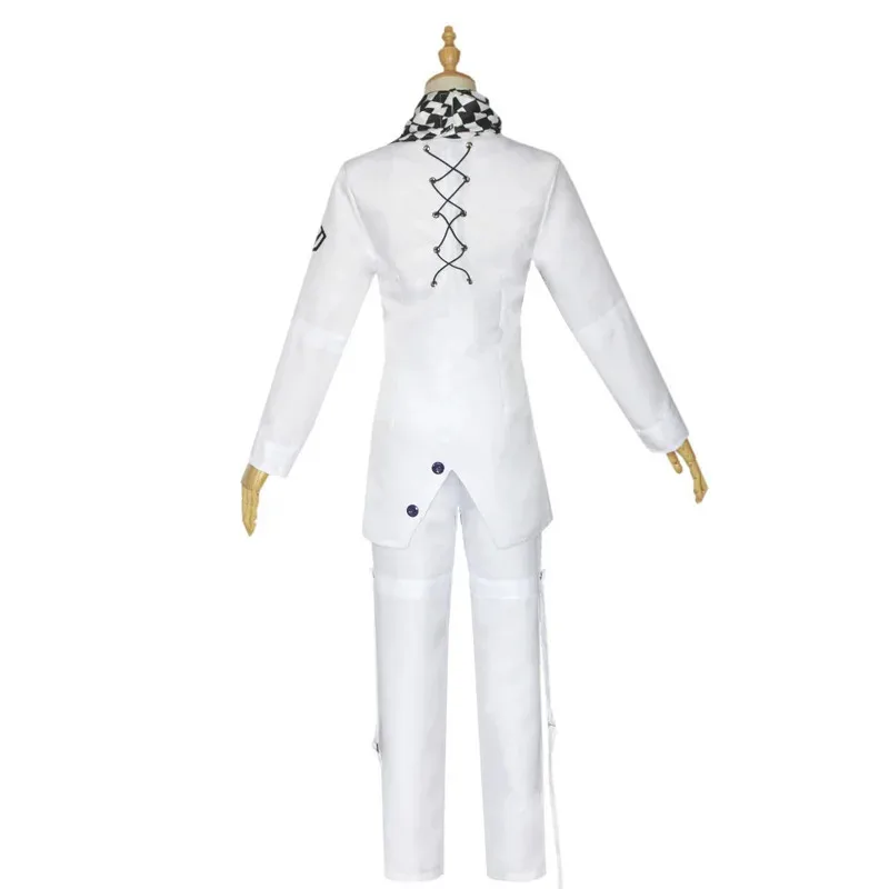 CyDanganronpa V3 كوكيشي أوما تأثيري حلي الرئيس أوما شعر مستعار تأثيري عباءة وقبعة هالوين كرنفال ملابس تنكرية للحفلات